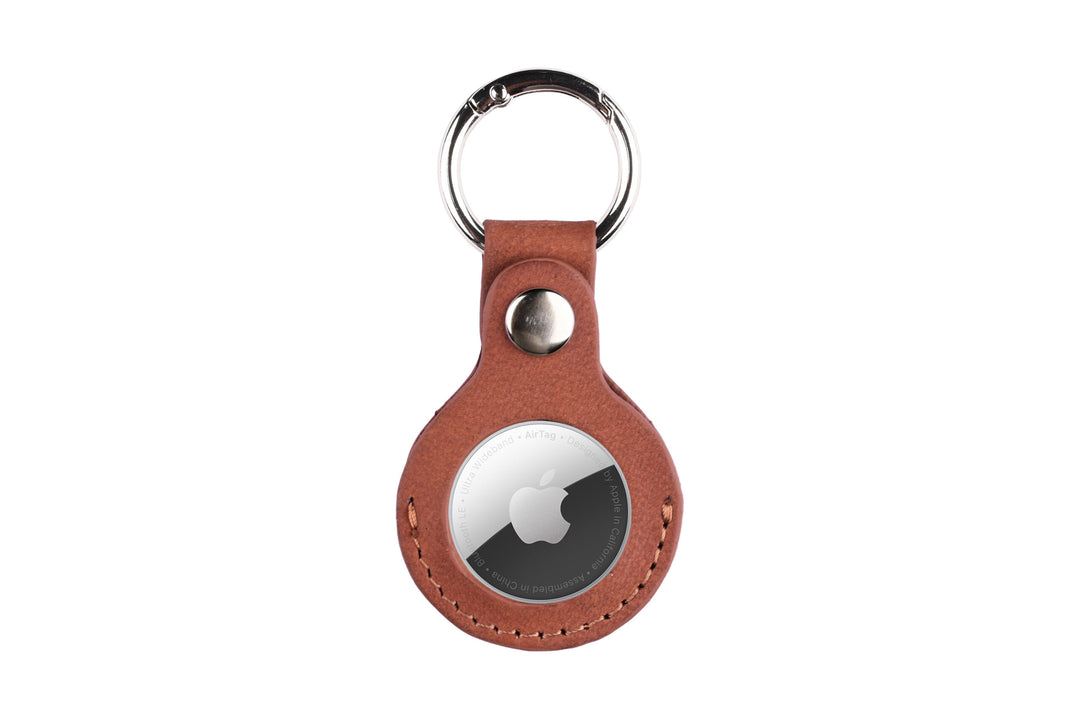 Airtag nøglering C-2284 Push ring - Mocca