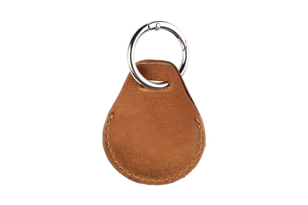 Airtag nøglering C-2290 Push ring - Cognac