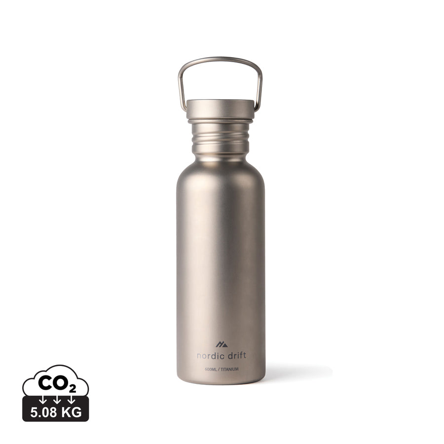 Nordic Drift Trail ultralet titanium vandflaske, 600 ml