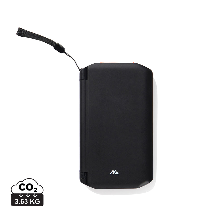 Nordic Drift Titan 10.000 mAh solcelle powerbank med 3 panel