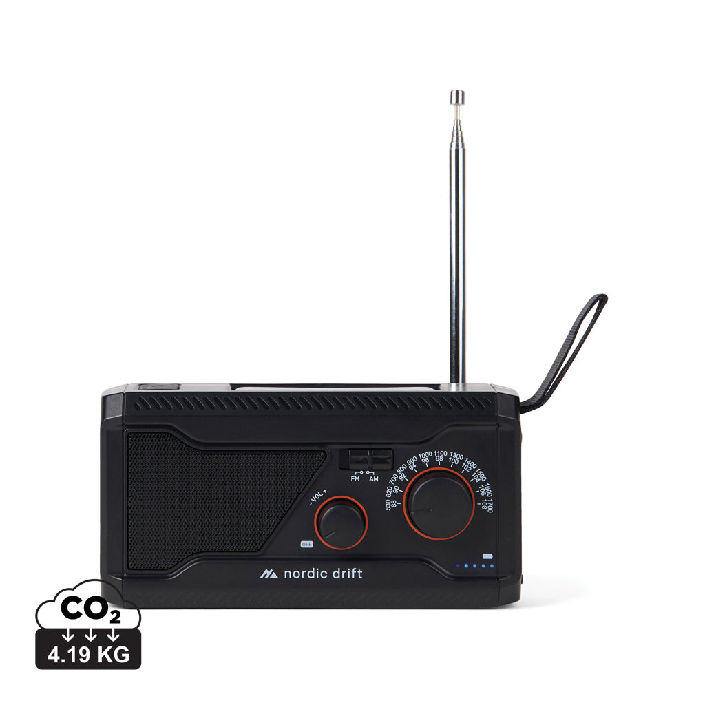 Nordic Drift Titan IPX4 multifunktionel radio 4.000 mAh