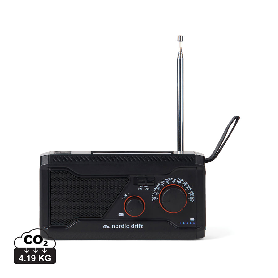 Nordic Drift Titan IPX4 multifunktionel radio 4.000 mAh
