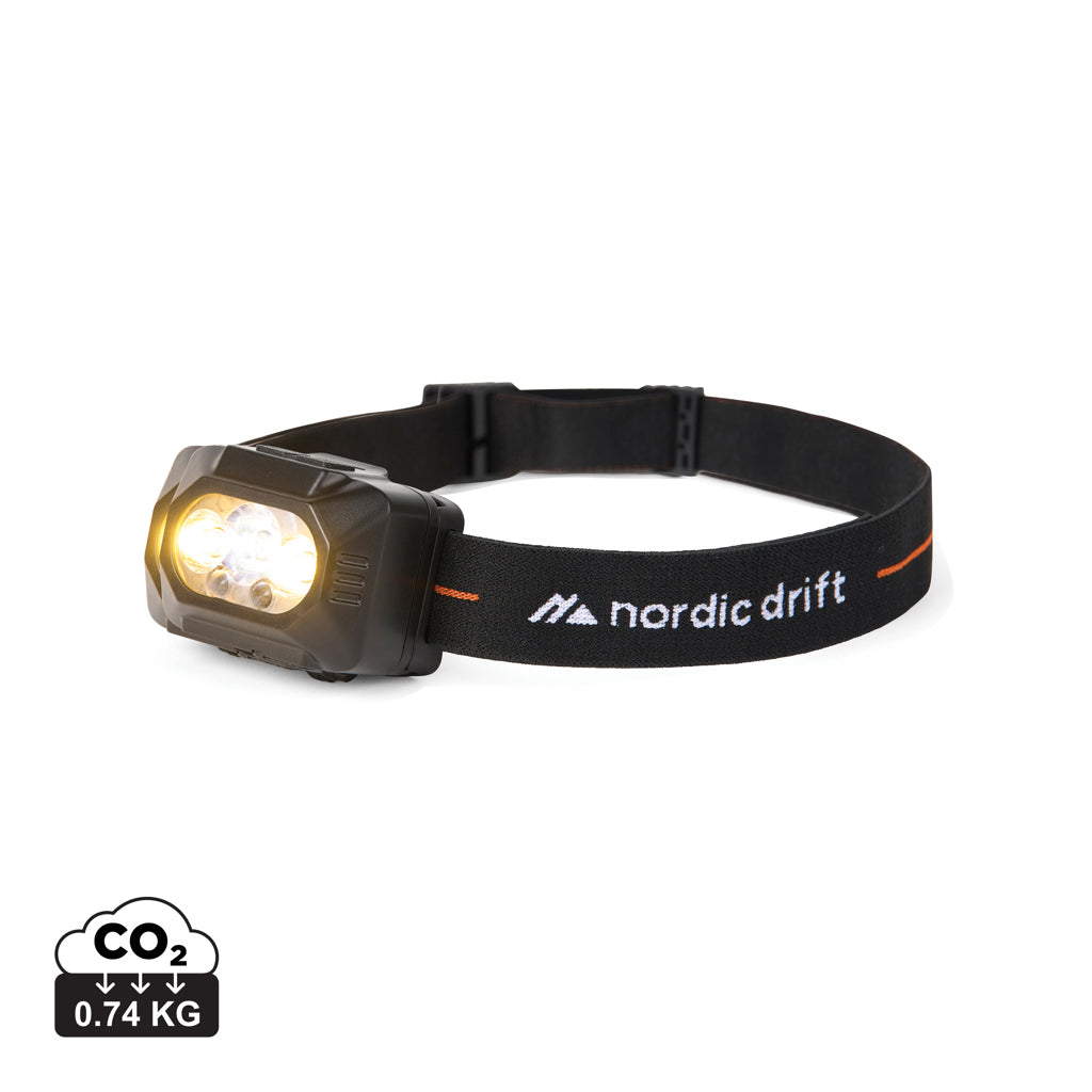 Nordic Drift Everest højtydende pandelampe - dobbelt batteri