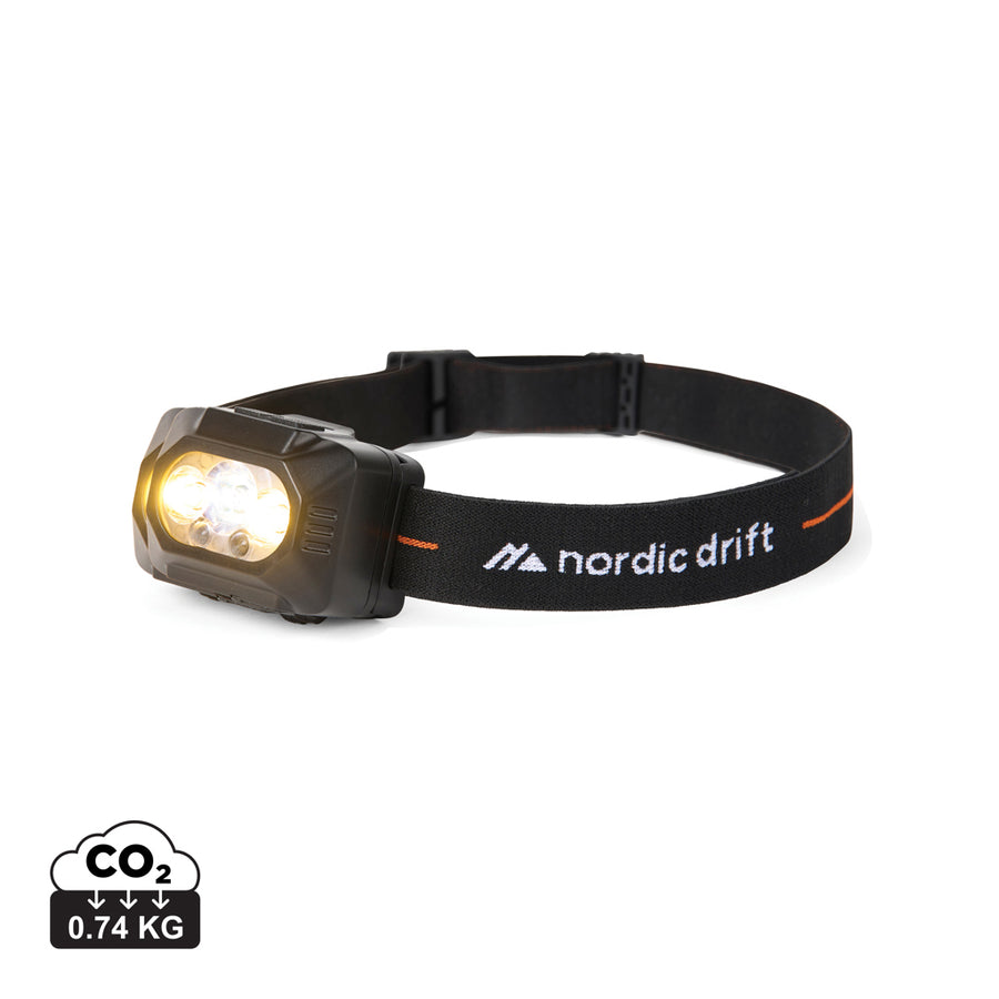 Nordic Drift Everest højtydende pandelampe - dobbelt batteri