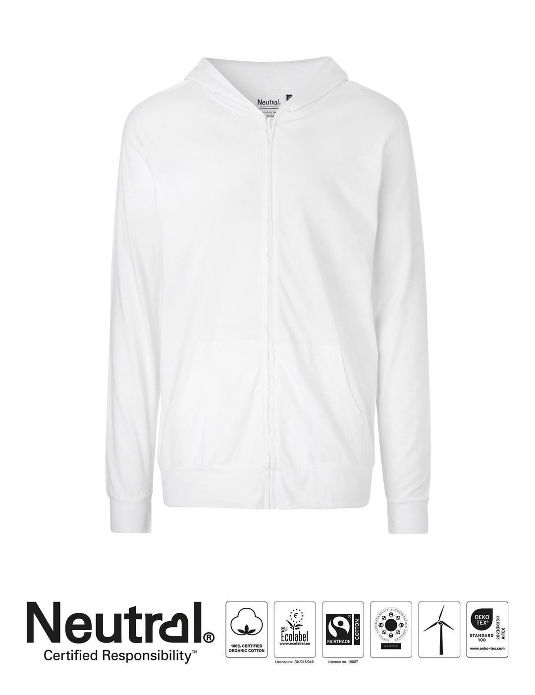 Unisex Jersey Hoodie w. Zip