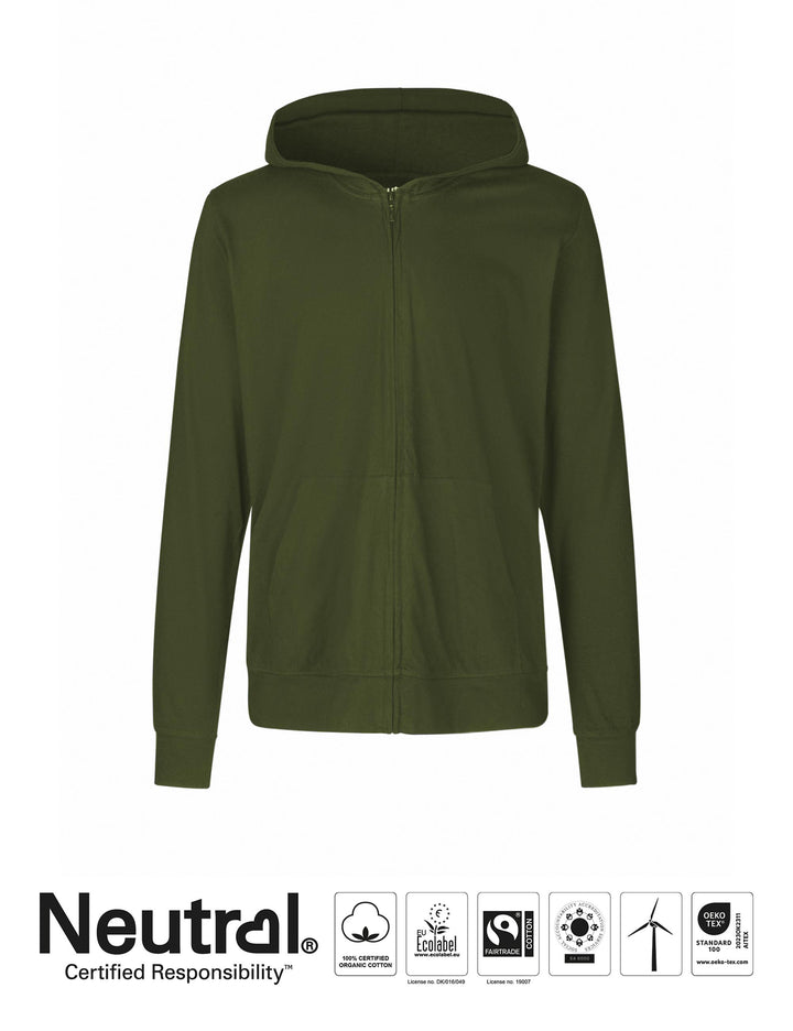 Unisex Jersey Hoodie w. Zip