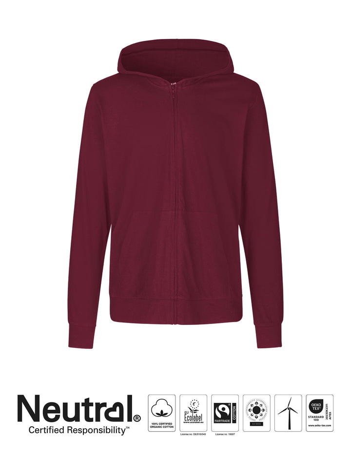 Unisex Jersey Hoodie w. Zip