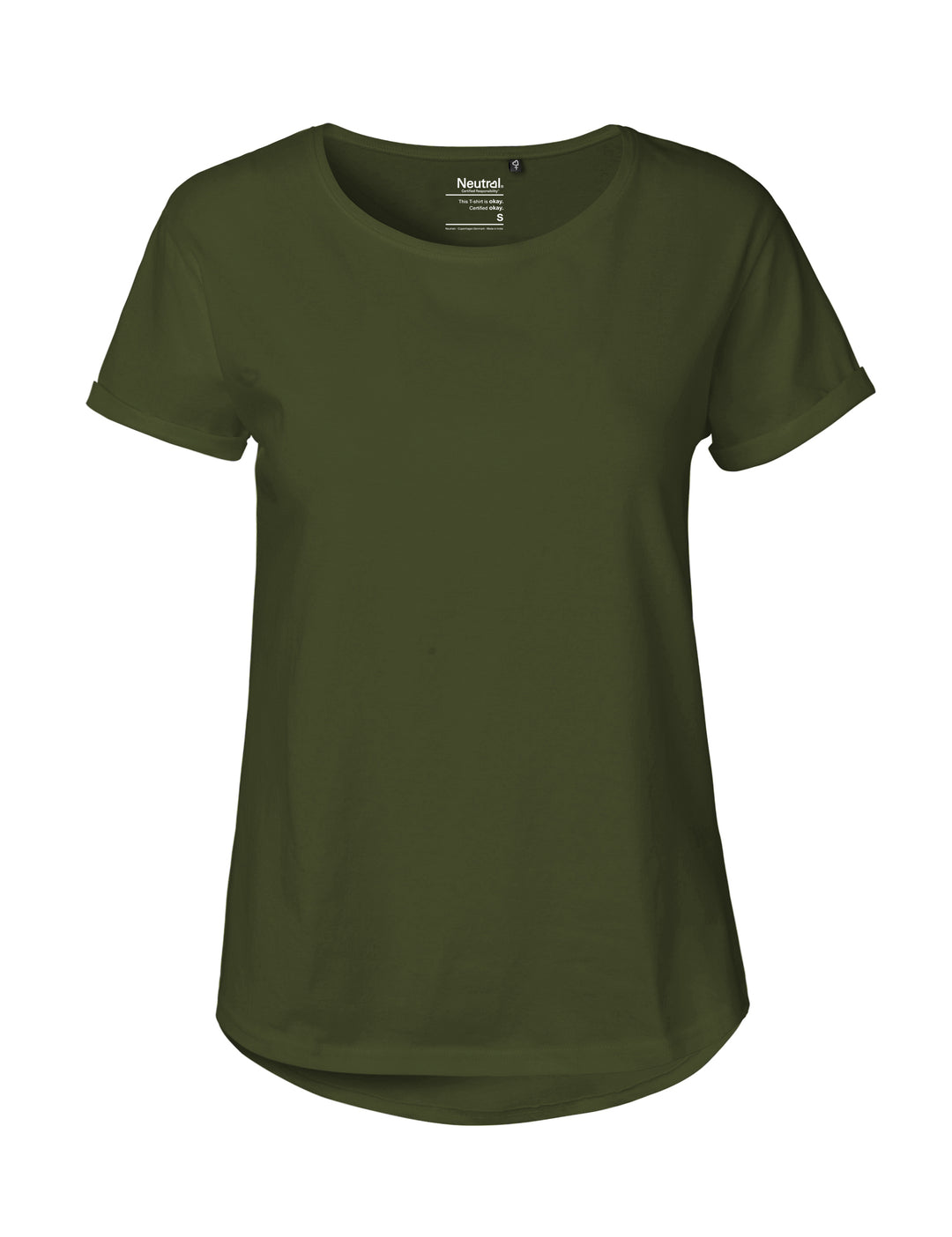 Ladies Roll Up Sleeve T-shirt