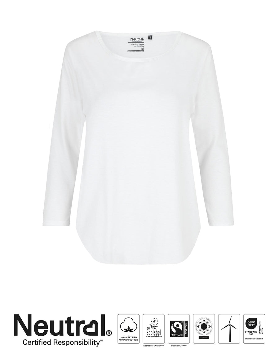 Ladies Three Quarter Sleeve T-shirt