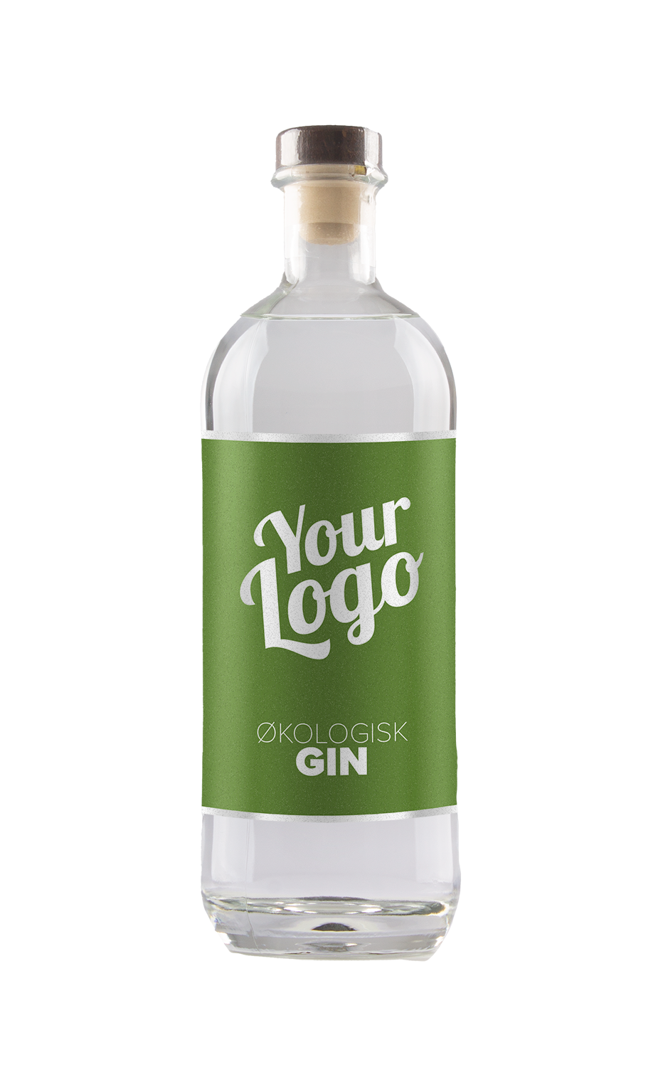 Økologisk London Dry Gin med logo