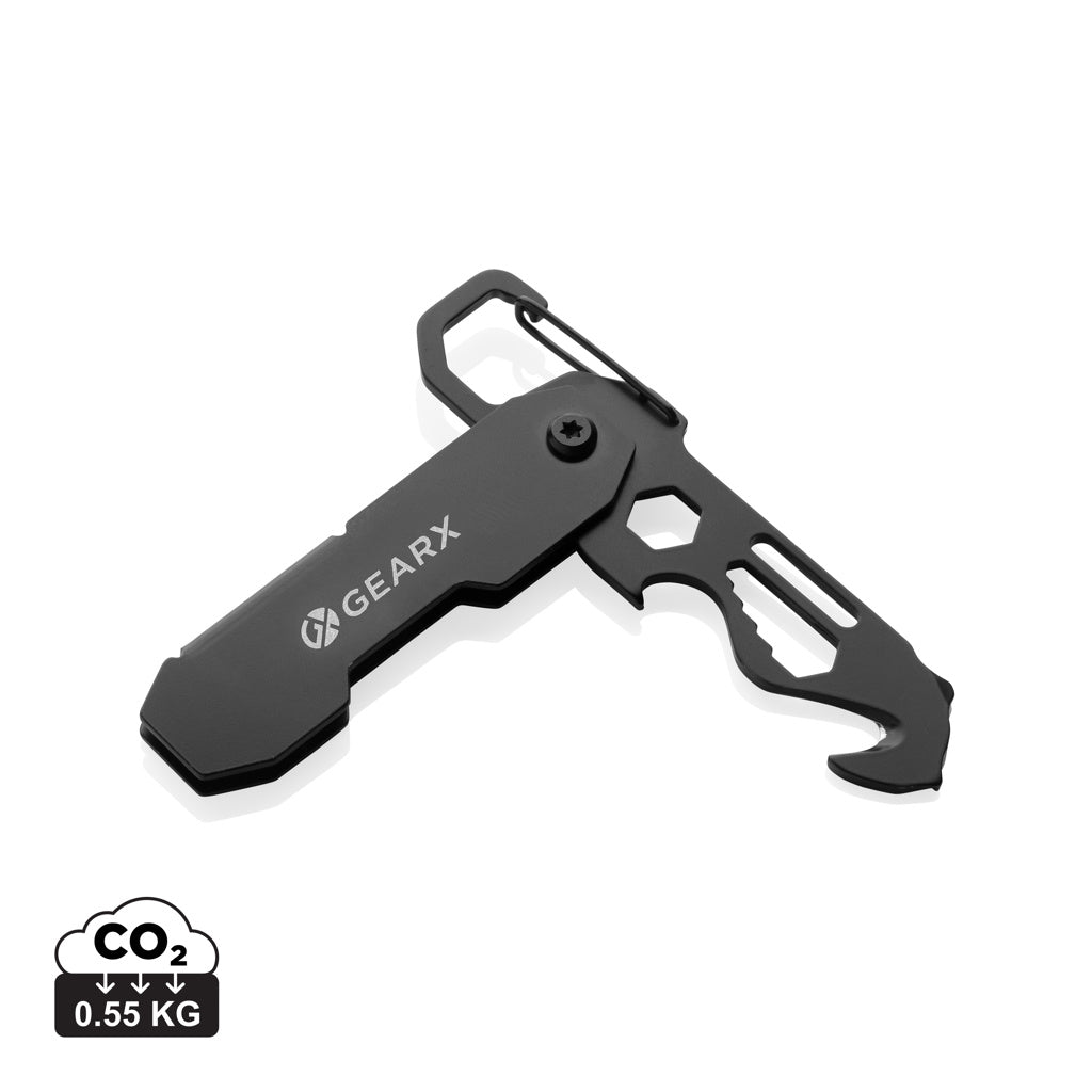Gear X foldbart EDC værktøj med karabinhage