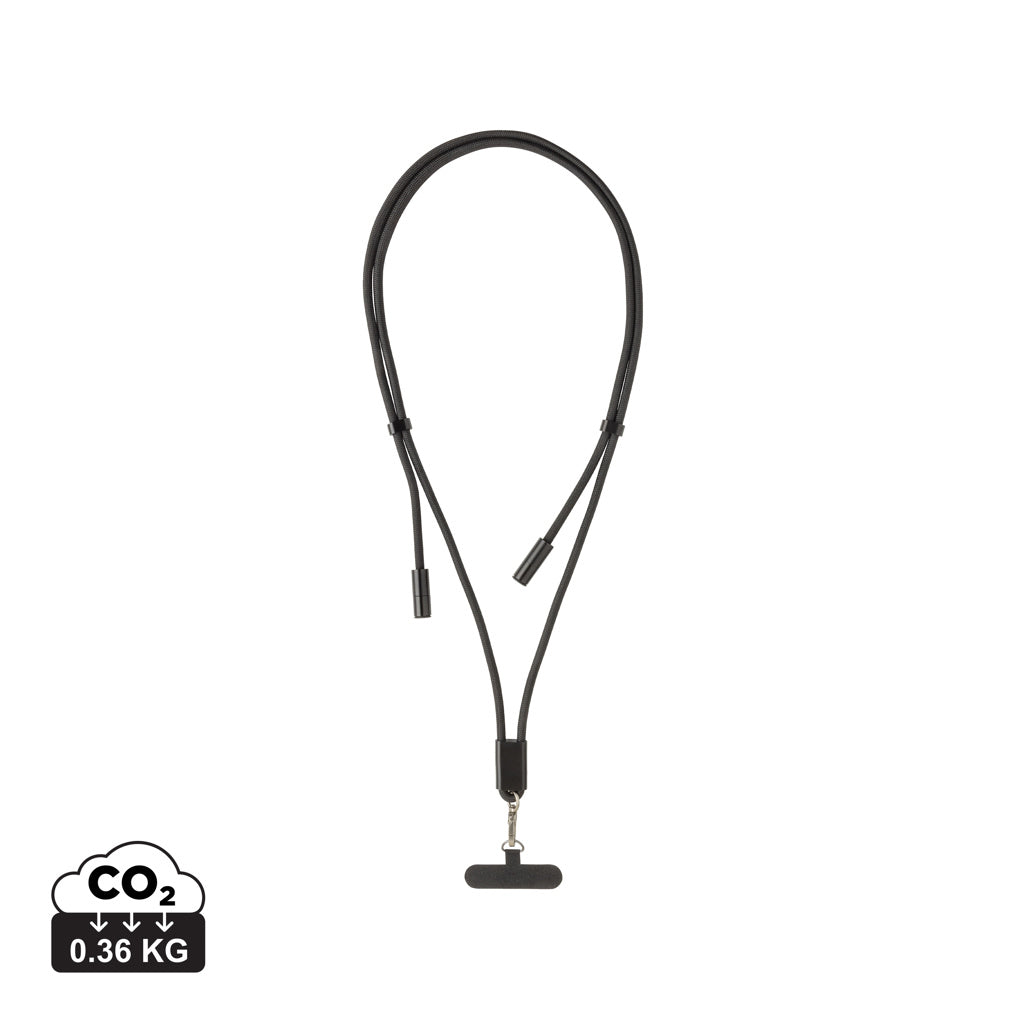 LoopAmp RCS RPET 60W/160CM lang, justerbar telefonledning
