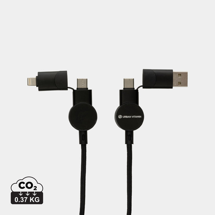 Oakland kabel RCS genanvendt plast,  6-i-1 fast charge - 45W