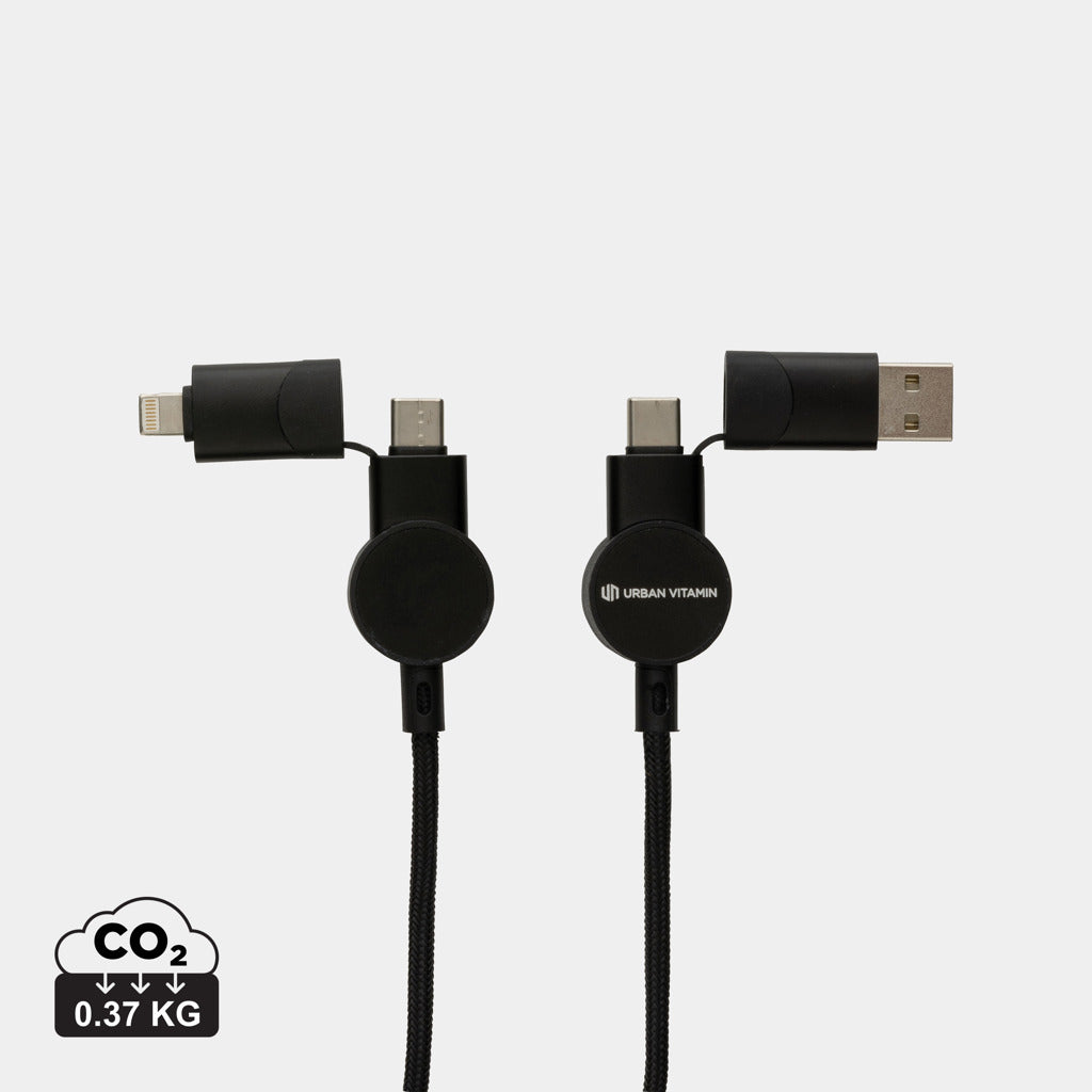 Oakland kabel RCS genanvendt plast,  6-i-1 fast charge - 45W