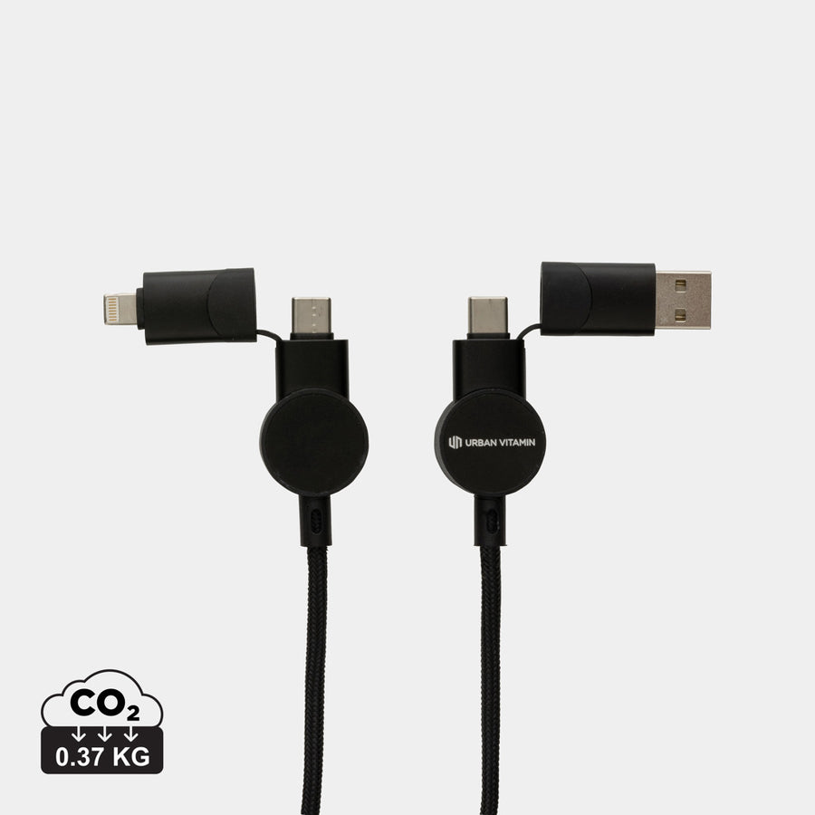 Oakland kabel RCS genanvendt plast,  6-i-1 fast charge - 45W