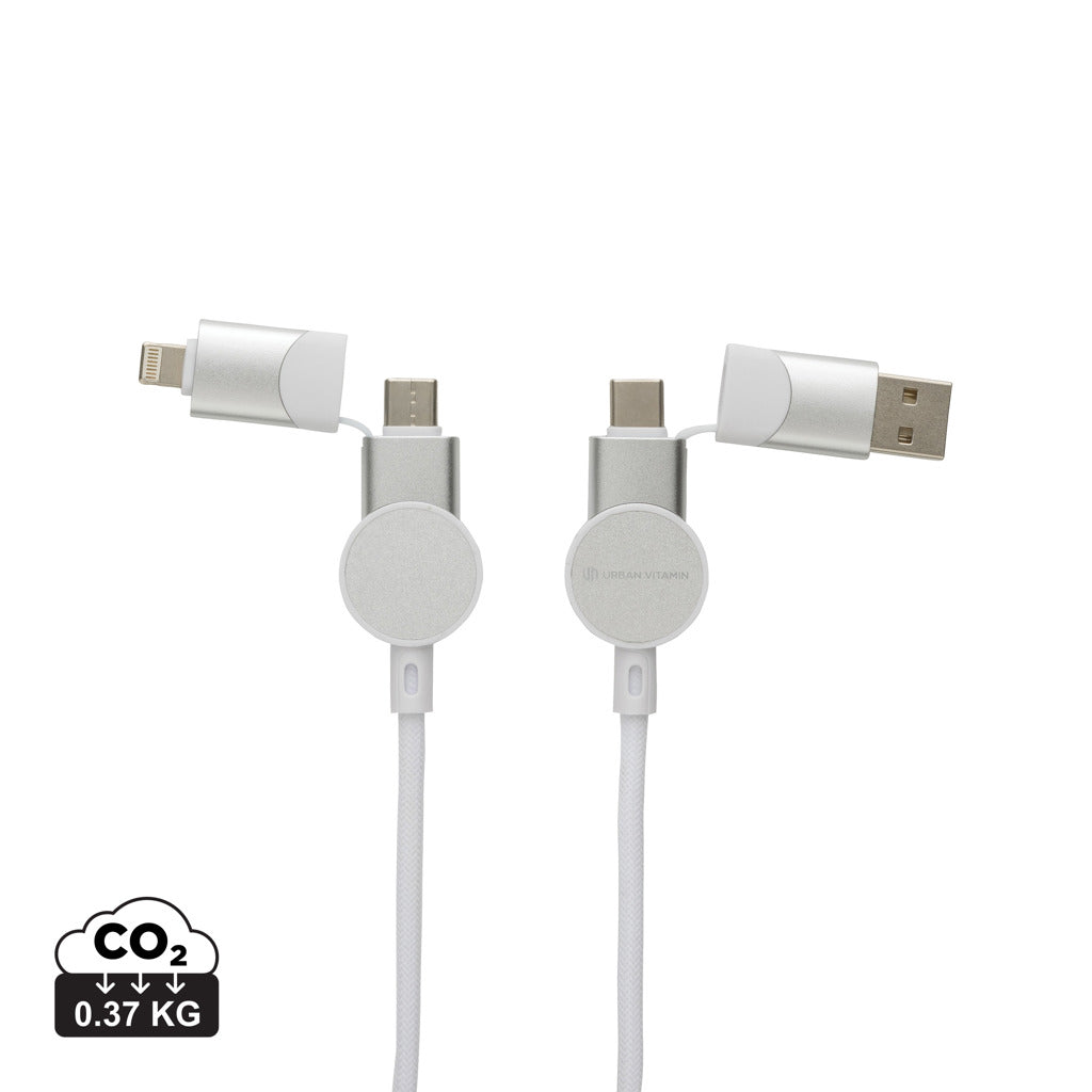 Oakland kabel RCS genanvendt plast,  6-i-1 fast charge - 45W