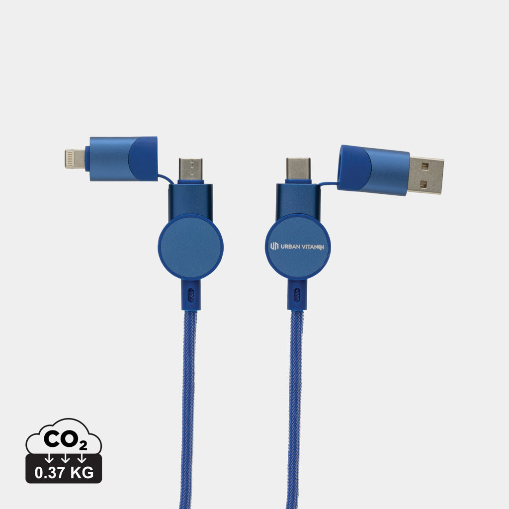 Oakland kabel RCS genanvendt plast,  6-i-1 fast charge - 45W