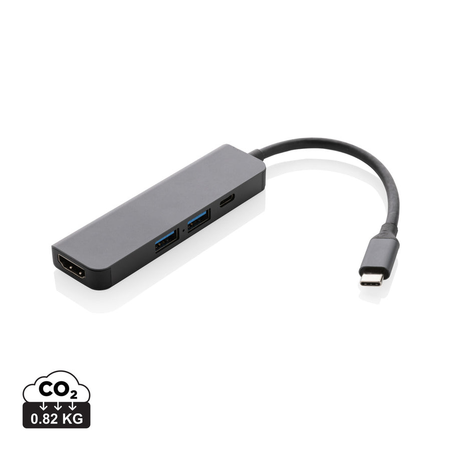 Terra RCS hub i genanvendt aluminium med HDMI indgang