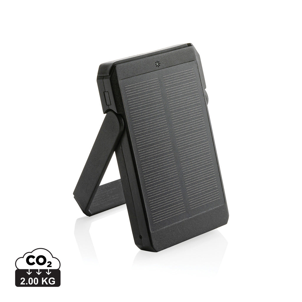 Skywave 5000 mAh 10W trådløs solcelle powerbank i RCS rplast