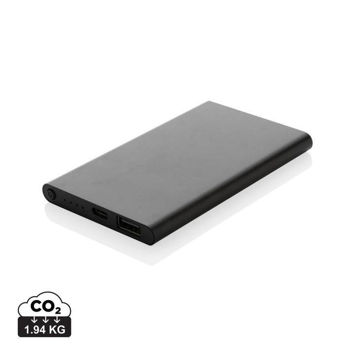 RCS genanvendt plast/aluminium 4000 mAh powerbank med type C