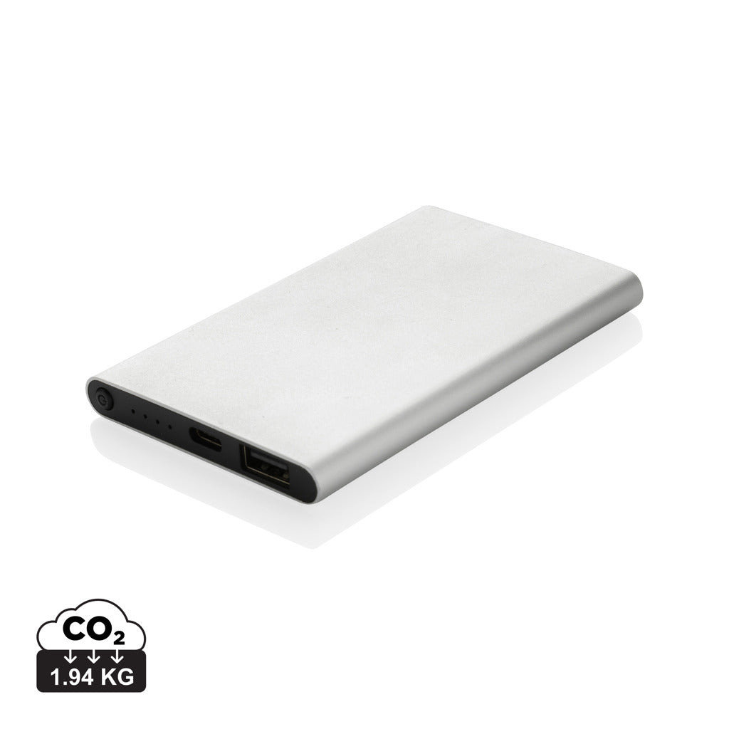 RCS genanvendt plast/aluminium 4000 mAh powerbank med type C