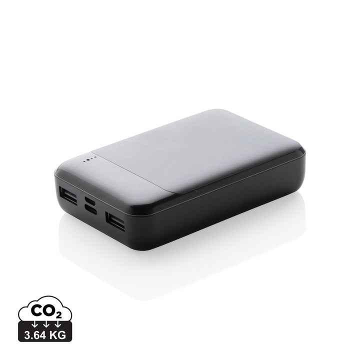 10.000 mAh powerbank i RCS standard genanvendt plast