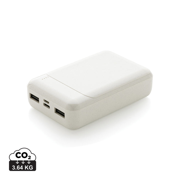 10.000 mAh powerbank i RCS standard genanvendt plast