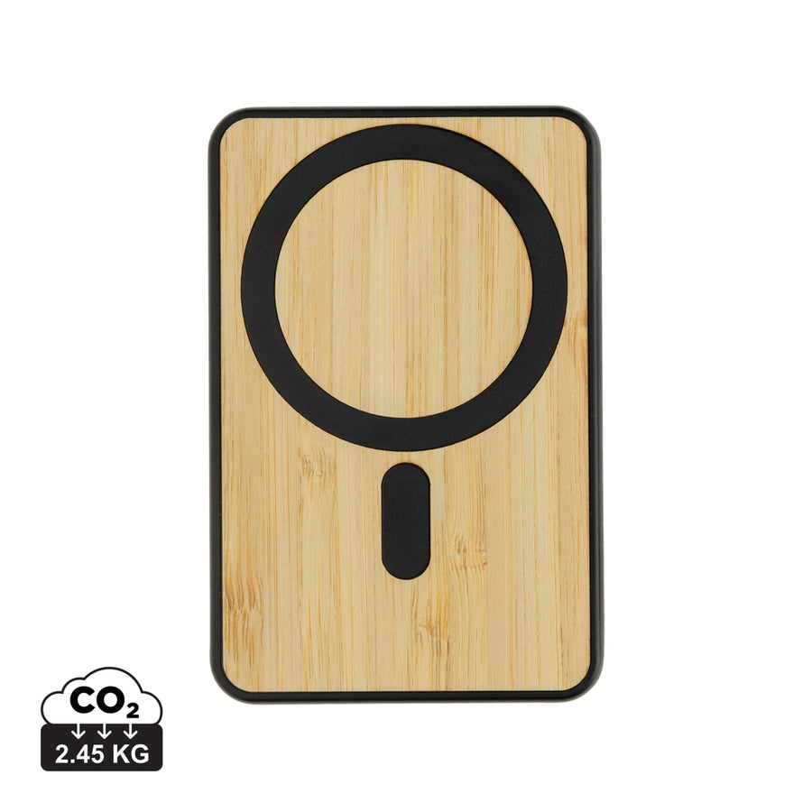 Zen RCS rplastic 5.000 mah 5W magnetisk bambus powerbank