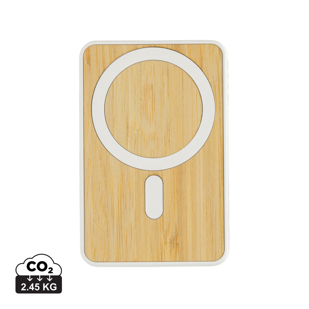 Zen RCS rplastic 5.000 mah 5W magnetisk bambus powerbank