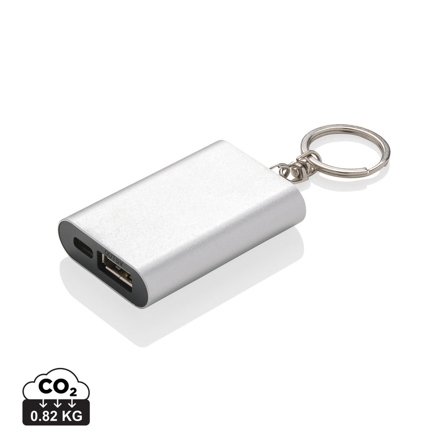 1.000 mAh powerbank med nøglering