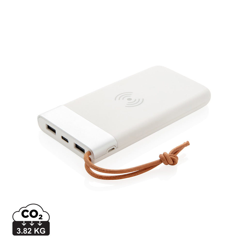 Aria 8.000 mAh powerbank med 5W trådløs opladning