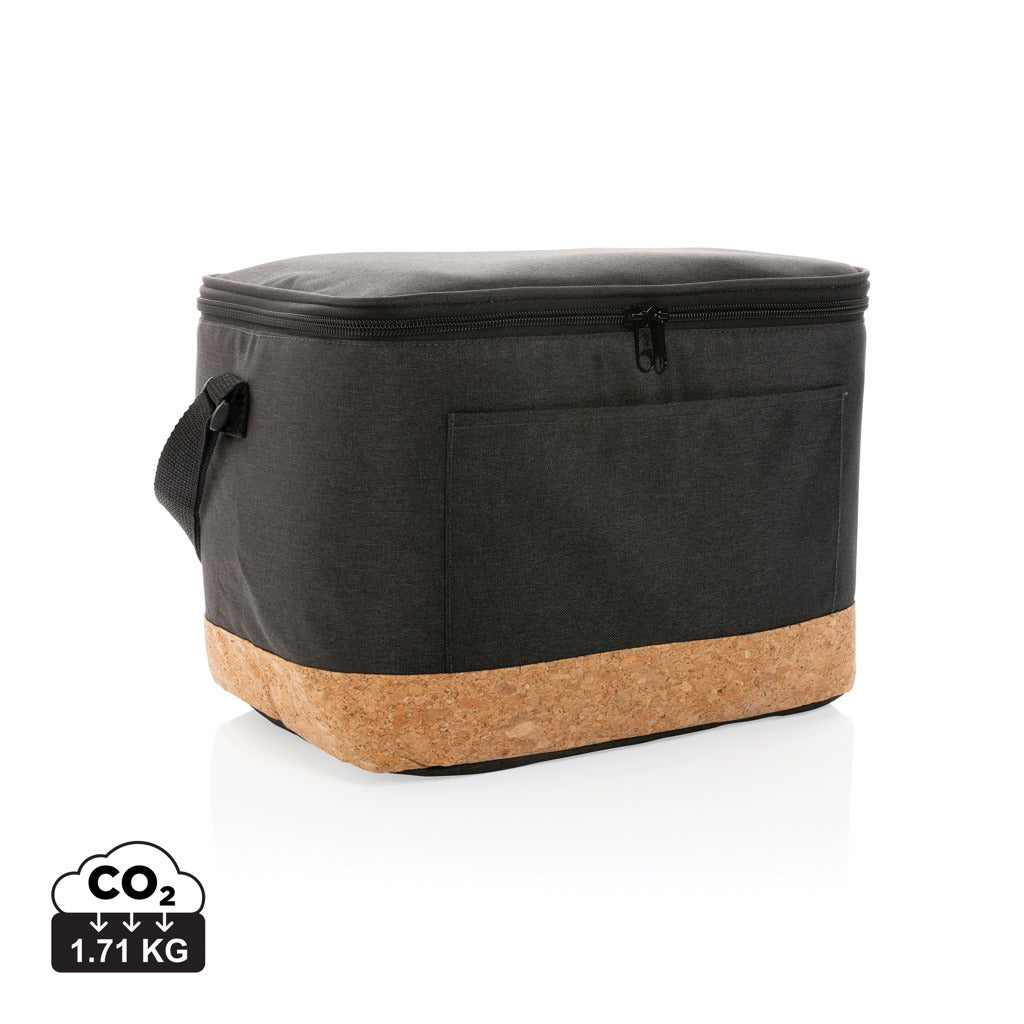 Impact AWARE™ XL RPET two-tone køletaske med kork detaljer