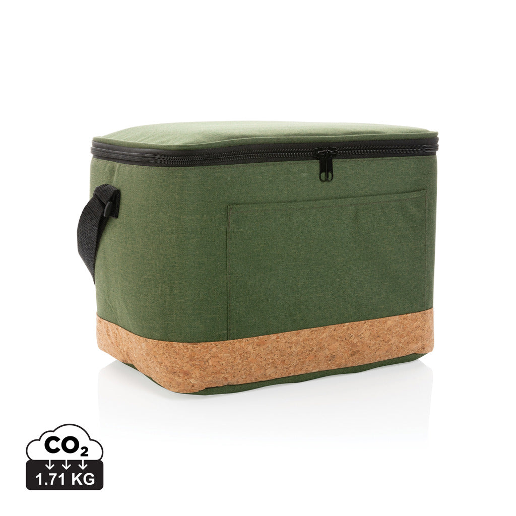 Impact AWARE™ XL RPET two-tone køletaske med kork detaljer