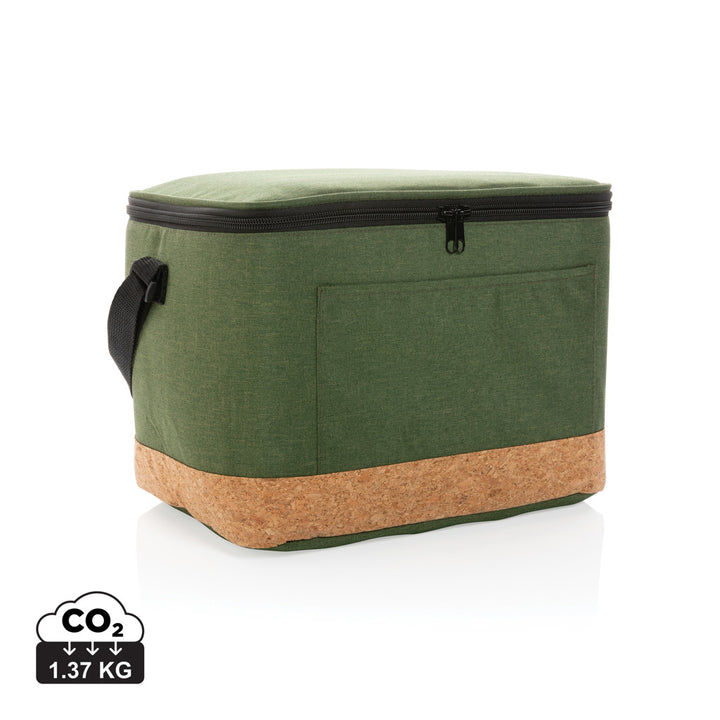 Impact AWARE™ XL RPET two-tone køletaske med kork detaljer