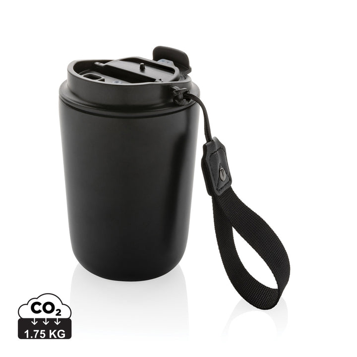 Cuppa RCS vakuumtumbler i genanvendt stål, med lanyard