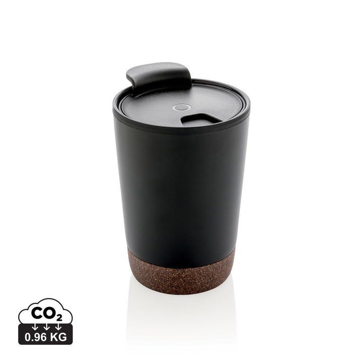 Rustfrit stål & kork kaffe krus i GRS PP