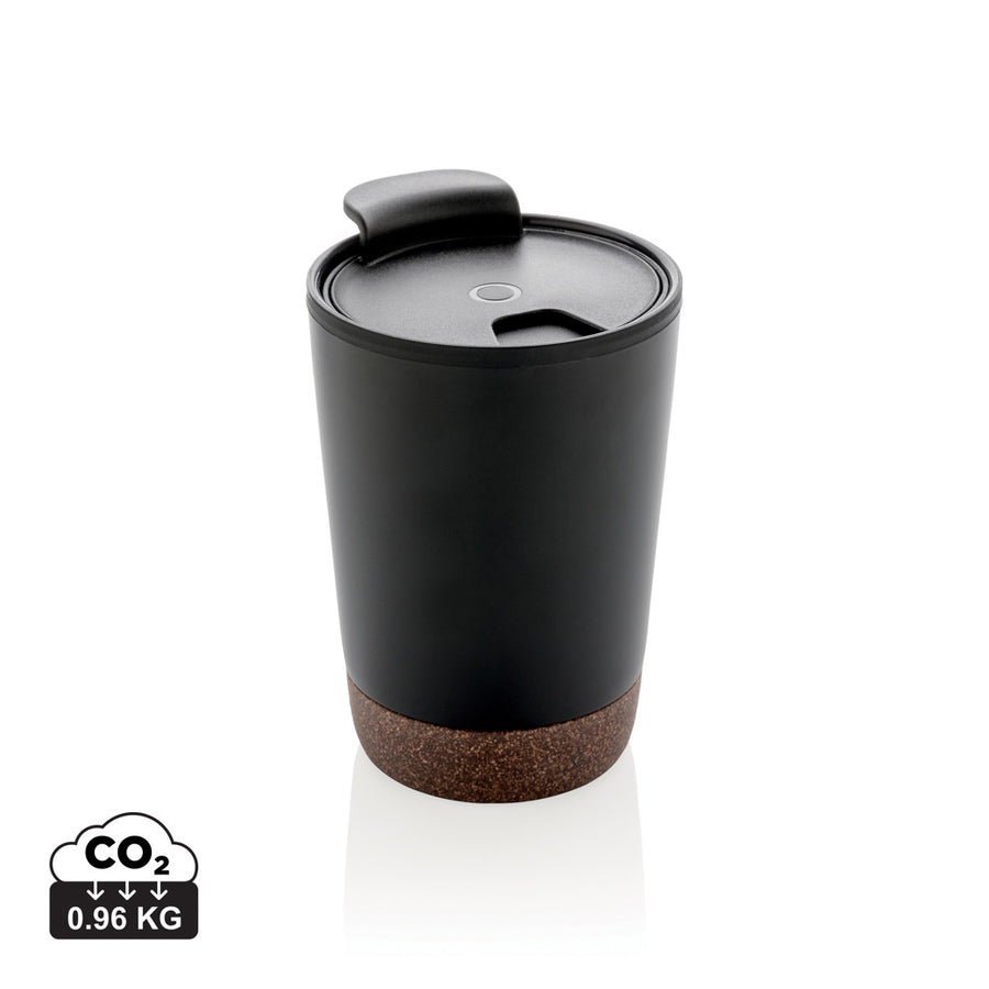 Rustfrit stål & kork kaffe krus i GRS PP