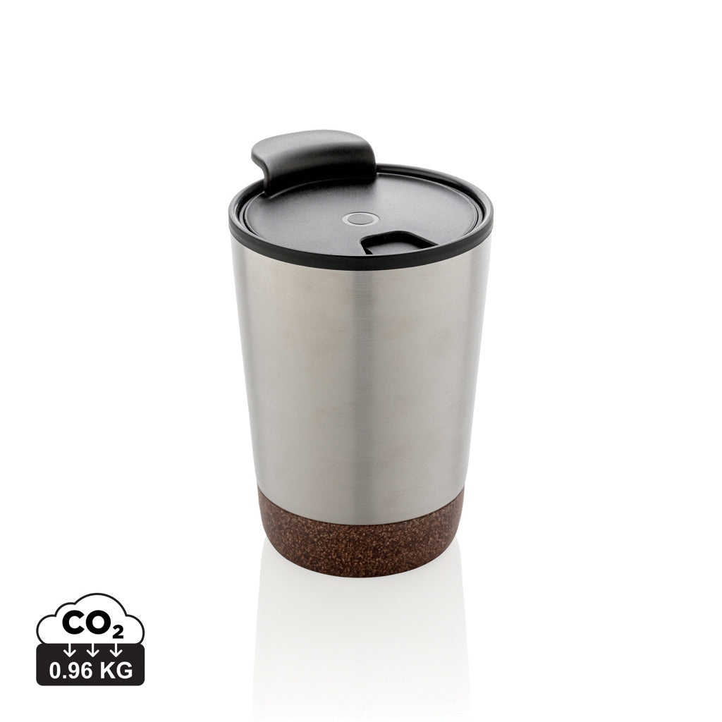Rustfrit stål & kork kaffe krus i GRS PP