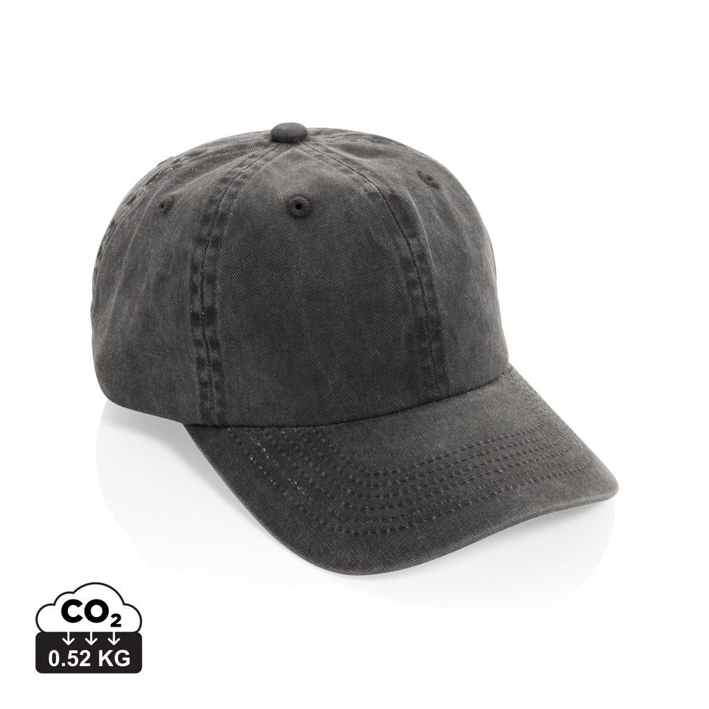 BEAU AWARE™ vasket cap med 6 paneler i bomuldstwill 270g/m²