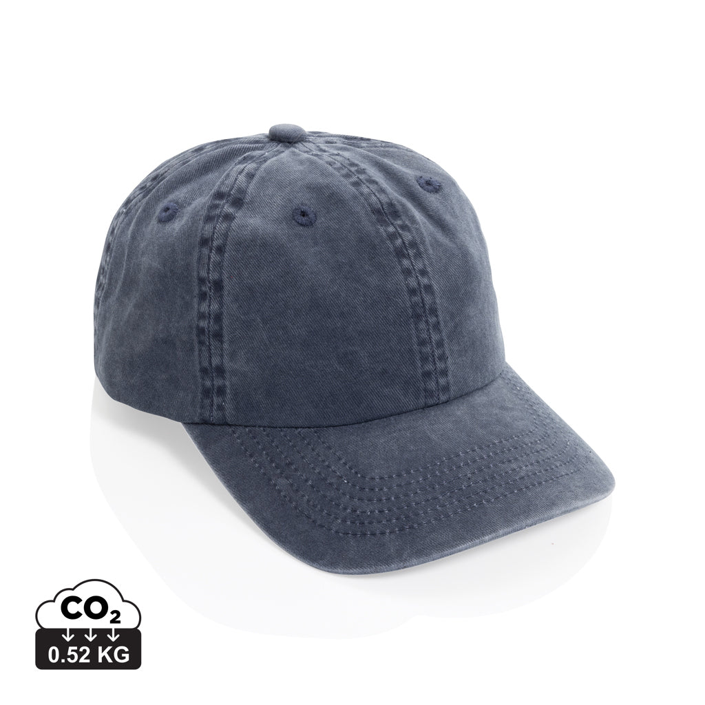 BEAU AWARE™ vasket cap med 6 paneler i bomuldstwill 270g/m²