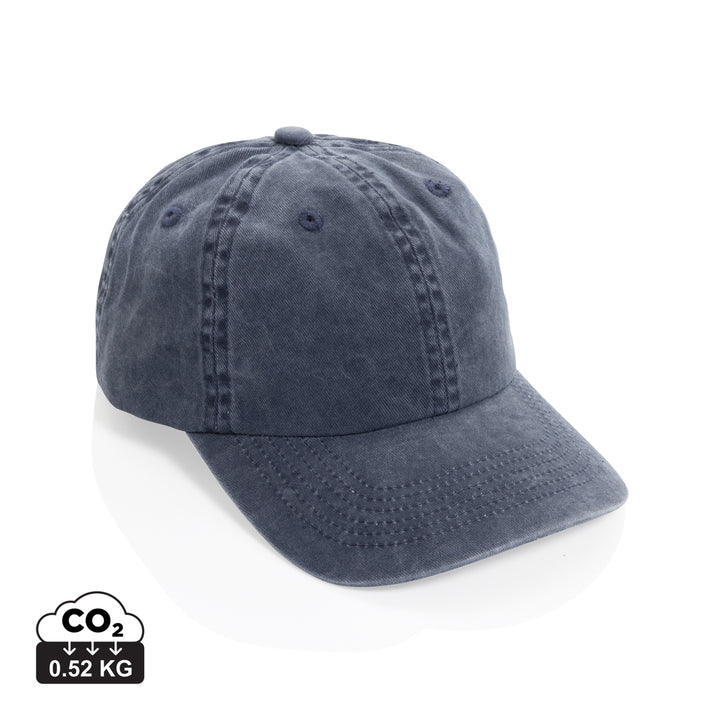 BEAU AWARE™ vasket cap med 6 paneler i bomuldstwill 270g/m²