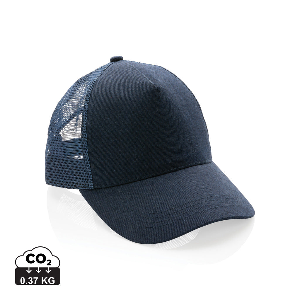 Impact AWARE™ børstet rcotton, 5 panel trucker cap 190gr