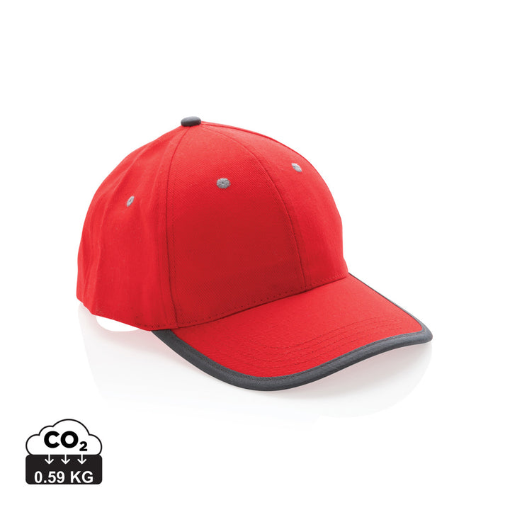 Impact AWARE™ børstet rcotton 6 panel kontrast cap 280gr