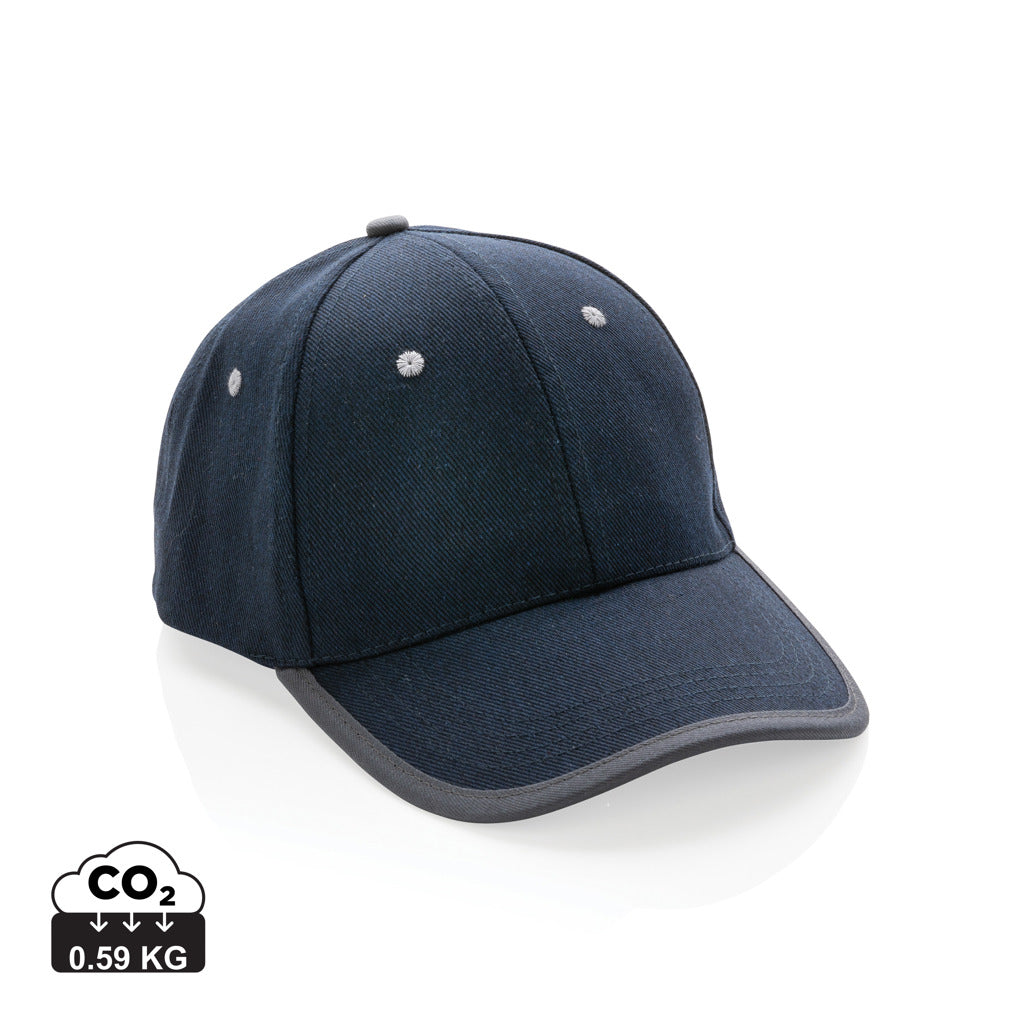 Impact AWARE™ børstet rcotton 6 panel kontrast cap 280gr