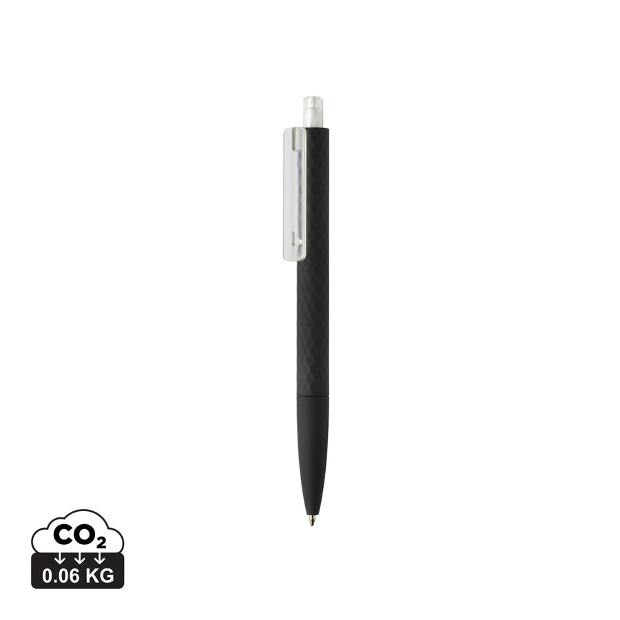 X3 RCS certificeret R-ABS sort soft touch pen