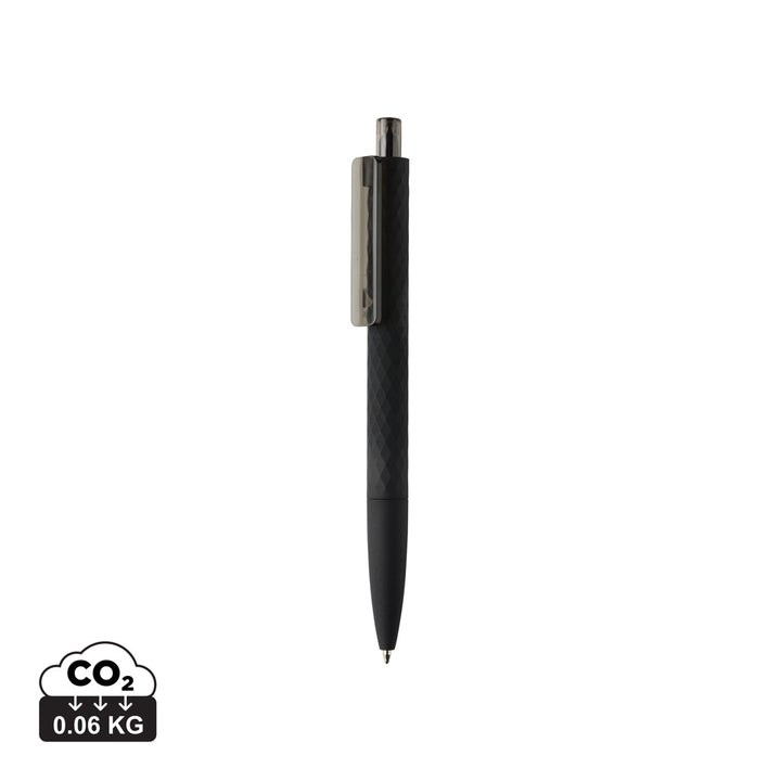 X3 RCS certificeret R-ABS sort soft touch pen