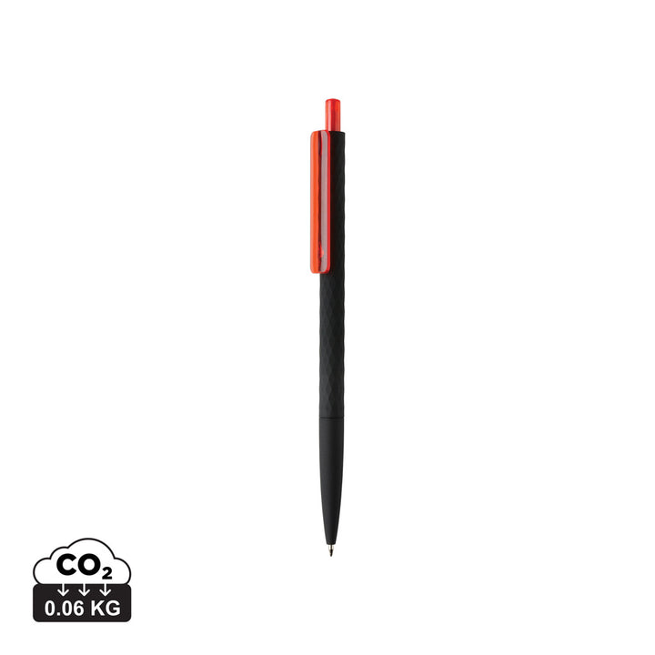 X3 RCS certificeret R-ABS sort soft touch pen