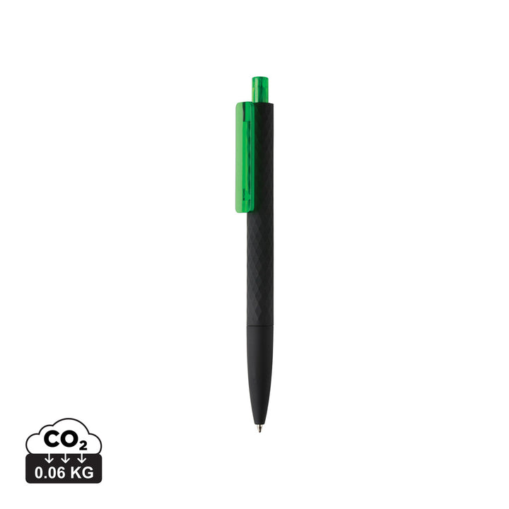 X3 RCS certificeret R-ABS sort soft touch pen
