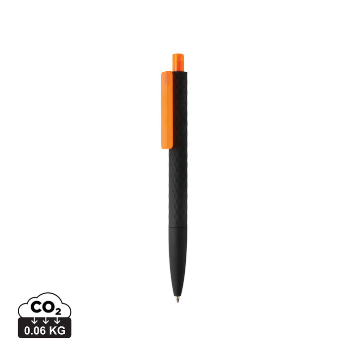 X3 RCS certificeret R-ABS sort soft touch pen
