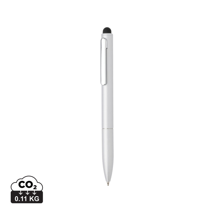 Kymi RCS certificeret genanvendt aluminium pen med stylus